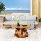 Christopher Knight Home Claremont Patio Sofa and Coffee Table Set, 2 Piece - Image 5