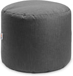 Jaxx Spring Indoor/Outdoor Bean Bag Pouf Ottoman, Charcoal Sunbrella - Image 5