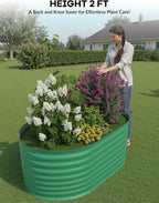 2 Pcs Raised Garden Beds Outdoor 4x2x2 ft - Image 2