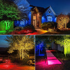 SUNVIE RGBW Landscape Lighting Kit 12V Low Voltage Landscape Lighting - Image 6