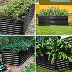 JERIA 8×4×2ft Galvanized Raised，Outdoor Metal Raised Garden Bed, Rectangular - Image 6