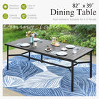 Sophia & William Patio Dining Set 9 Pieces, 8 Quick Dry Textilene Chairs and - Image 6