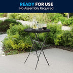Flash Furniture Elon Round Folding Bar Height Table - Image 7