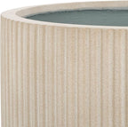 SAFAVIEH Outdoor Collection Lucca Beige Cement Ficonstone Planter Pot - Image 7