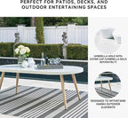 Signature Design by Ashley Seton Creek Casual Aluminum Outdoor Dining Table - Image 5