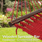 Sunnydaze Soft-Spun Polyester Rope Double Hammock - Image 2