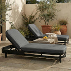 LUMISOL Outdoor Lounge Chair Set of 2, Modern Aluminum Chaise Loungers - Image 7