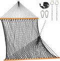 Lazy Daze Hammocks Double Rope Hammock, 2 Person Traditional Outdoor Hand Woven by LazyDazeHammocks