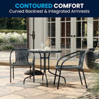 Flash Furniture 3-Piece Patio Dining Set - Image 3