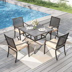 PHI VILLA 5 Pieces Outdoor Dining Set - Image 5