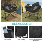 Ainfox Hammock Camping Chair, Foldable Portable Rocking Chairs - Image 4