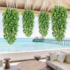 Waipfaru 4Pcs Fake Hanging Plants 3ft Fake Plants UV Resistant Fake Vines - Image 5