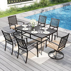 PHI VILLA 7 Pieces Outdoor Dining Set - Image 2