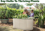 Plant & Plot Galvanized Raised Garden Beds Outdoor // 4×2×2 ft Planter Raised - Image 4