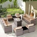 Kullavik 13 Pieces Outdoor Patio Furniture Set by KULLAVIK
