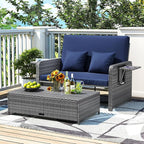 RELAX4LIFE Wicker Patio Outdoor Daybed - Image 2