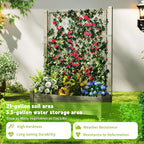Raised Garden Bed with Trellis, 21 Gallon Self Watering Planter Box with - Image 6