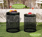 HFHOME Set of 3 Heavy-Duty Round End Table, Side Table, Coffee Table - Image 5