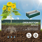 Outsunny Galvanized Raised Garden Bed, - Image 4