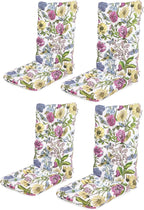 SERWALL HDPE Outdoor Rocking Chair Cushion Set of 4, Memory Foam Cushion by SERWALL