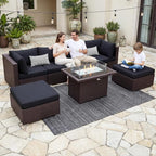 NICESOUL 29.3'' High Back Patio Set - Image 3