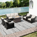 Joyside Wicker Patio Furniture Sets, 6 Pieces Upgraded Large Size Outdoor - Image 6