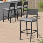 Crestlive Products Outdoor Bar Stools Set of 4, Patio Counter Height Barstools - Image 8