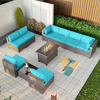 Kullavik 10 Pieces Outdoor Patio Furniture Set - Image 7