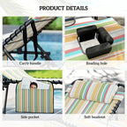 Outsunny 2 Piece Folding Chaise Lounge - Image 5
