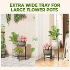 3 Tier Plant Stand Outdoor Tall Metal Corner Plant Stand - Image 4