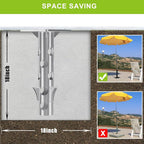 Universal In-Ground Umbrella Base, Rust-Resistant Steel Concrete Holder - Image 2