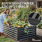 YITAHOME 72x36x24 in Galvanized Raised Garden Bed Kit, Large Metal Planter Box - Image 5