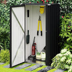 Devoko 22 Cuft Lockable Metal Storage Shed, Vertical Indoor Outdoor Tool Cabinet by DEVOKO