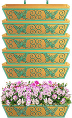 6 Pack 24 Inch Window Boxes Planters Railing Planter Box - Image 5