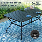 PHI VILLA 7 Piece Patio Dining Set - Image 6