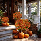 Artificial Fall Flowers Outdoor Fake Mums - Image 5