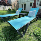 Domi Pool Lounge Chairs Set of 2, Aluminum Adjustable Outdoor Chaise Lounge - Image 8