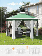 Garvee Pop Up Gazebo Screen Tent, Hexagonal Instant Gazebo Tent - Image 5
