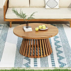 Merax Outdoor Acacia Wood Conversation Set - Image 3