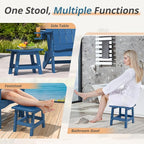 LUE BONA Outdoor Adirondack Ottomans, Footrest Footstool Set of 2, Outdoor Foot - Image 4