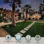 LEONLITE Dia. 4 Inch Well Lights Landscape LED In Ground, Grated Top, 5 Color - Image 5