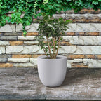 Kante 13.4" Dia Round Concrete Planter, Large Outdoor Modern Indoor Decorative - Image 6