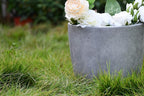 Kante 14 Inch Dia Round Concrete Planter, Indoor Outdoor Large Plant Pot - Image 7