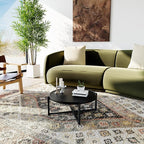 COSIEST Small Round Outdoor Coffee Table Dark Grey, Balcony and Living Room - Image 6
