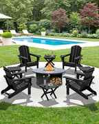 SERWALL Folding Outdoor Side Table Set of 6, Adirondack End Table - Image 10