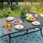 PHI VILLA 7 Pieces Outdoor Dining Set - Image 6