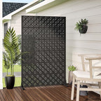 Casaphoria Metal Privacy Screen Outdoor, Palace Black - Image 3