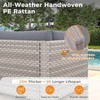 10-Seat Outdoor Wicker Patio Furniture Set - Image 4
