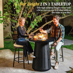 PIZZELLO 3-Piece Patio Swivel Bar Set - Image 3