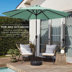 Best Choice Products 10ft Outdoor Table Compatible Steel Polyester Market Patio - Image 3